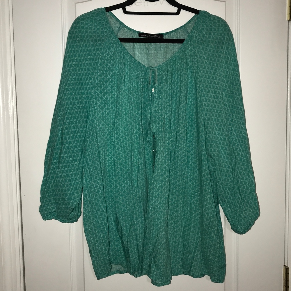 Teal Relaxed Top